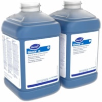 Nettoyant multisurfaces GlanceDiversey - Pour Ver, Surface, Fenêtre - Prêt à l'emploi/concentré - 84.5 oz liq (2.6 quart) - Ammoniaque Arôme - Séchage rapide, Anti-rayure - Bleu - 2 / Unité