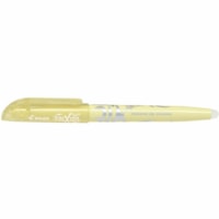 FriXion FriXion Light Highlighter - Chisel Marker Point - Pastel Yellow Ink - Thermosensitive Ink - Pastel Yellow Barrel - 12 / Box