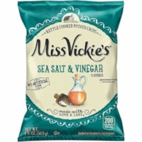 Miss Vickie's Sea Salt & Vinegar Flavored, Kettle Cooked Potato Chips - No Artificial Flavor, Trans Fat Free, Cholesterol-free - Sea Salt & Vinegar - 1.37 oz (38.838847 g) - 64 / Pack