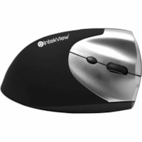 IntekView Vertical Mouse Wireless Right Hand Rechargeable - Optical - Wireless - 32.81 ft (10000 mm) - Radio Frequency - 2.40 GHz - Rechargeable - 1600 dpi - Scroll Wheel - Right-handed