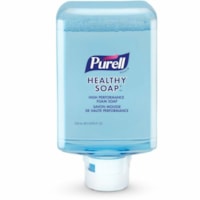 Savon mousse HEALTHY SOAP PURELL® - 1,27 quart (1200 mL) - Détacheur de saletés - Mains, Habillage - clair - Sans parfum, Sans colorant, Sans phtalate, Sans parabène, Sans triclosan, Non-irritant, Rechargeable - 2 / Étui