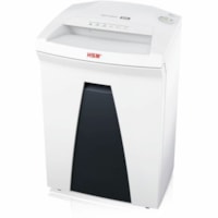 HSM SECURIO B24s, 1/4" strip-cut Shredder - Continuous Shredder - Strip Cut - for shredding Paper, CD, Paper Clip, Staples - P-2 - 3.96 m/min - 35.02 L Wastebin Capacity - White