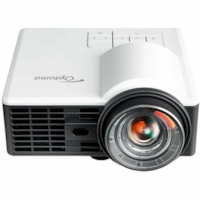 Optoma ML1050STi 3D Ready Short Throw DLP Projector - 16:10 - White - Front - 1080i - 20000 Hour Normal Mode - 20,000:1 - 535 lm - HDMI - USB - Business, Meeting, Presentation, Home, Digital Signage, Entertainment, Gaming, Education, Room