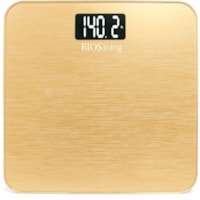 BIOS Living Gold Metallic Digital Scale - 396 lb (179622.58 g) / 396.83 lb (180000 g) Maximum Weight Capacity - Metallic Gold