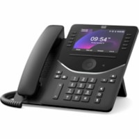 Téléphone IP DP-9871 - Filaire - Filaire - Bureau, Fixation au mur - Noir charbon Cisco - 128 x Ligne Totale - VoIP - 5 po LCD - 2 x Réseasu (RJ-45) - PoE Ports