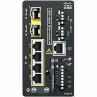 Cisco Catalyst IE3100 Rugged Ethernet Switch - 4 Ports - Manageable - Gigabit Ethernet - 1000Base-T, 1000Base-X - Refurbished - 2 Layer Supported - Modular - 2 SFP Slots - 14 W Power Consumption - Twisted Pair, Optical Fiber - DIN Rail Mountable - 5 Year Limited Warranty