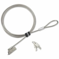 Kensington Slim NanoSaver 2.0 EQ Keyed Laptop Lock - 5.9 ft (1.80 m) Cable - Patented T-bar/Key Lock - Plastic, Nylon, Stainless Steel - For Notebook