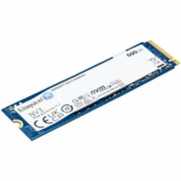 Disque SSD NV3 500 Go - M.2 2280 Interne - PCI Express NVMe (PCI Express NVMe 4.0 x4) Kingston - Ordinateur de bureau, Notebook Appareil compatible - 160 To TBW - Vente au détail - 1 chaque