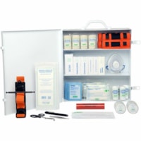 Crownhill Basic First Aid Kit, British Columbia, Level 3, #3, Metal Cabinet, Unitized - Metal Case - 1 / Unit