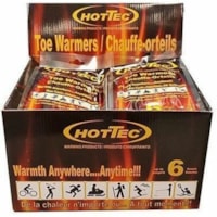 HOTTEC 6 Hour Toe Warmers - Display Box - White - Charcoal - 30 / Box