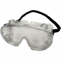 Safety-Flex Safety-Flex Goggles with Indirect Vent, Clear Anti-Fog Lens, Box of 12 - One Size Size - Dust, Debris Protection - Polyvinyl Chloride (PVC) - Clear - Elastic Headband - 12 / Box