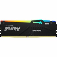 Kingston FURY Beast RAM Module - For Motherboard - 16 GB (1 x 16GB) - RGB - DDR5-6000/PC5-48000 DDR5 SDRAM - 6000 MHz Single-rank Memory - CL36 - 1.35 V - Non-ECC - Unbuffered - 288-pin - DIMM - Lifetime Warranty