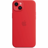 Apple iPhone 14 Plus Silicone Case with MagSafe - (Product) Red - For Apple iPhone 14 Plus Smartphone - Red - Silky, Soft-touch - Drop Resistant, Scratch Resistant - Silicone, MicroFiber - Wireless Charging Compatible