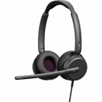 Casque IMPACT 460 Filaire Supra-auriculaire Stéréo - Noir EPOS - Certification Microsoft Teams - Stéréo - USB Type C - Filaire - 32 Ohm - 20 Hz à 20 kHz - Supra-auriculaire - Binaural - 5,9 pi (1,80 m) Câble - Élimination du bruit, Condensateur à él