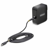 StarTech.com 140W USB-C Wall Charger, USB-IF Certified, PD 3.1 Portable GaN Charging Power Adapter, 6ft/1.8m USB-C to USB-C Cable - USB-C 140W EPR Wall Charger - USB-IF Certified - Power Delivery (PD) 3.1 - Runs cool at full-load - Foldable Plug - Portable GaN charging - 6ft/1.8m USB-C cable - Ideal