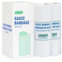 Safecross Gauze Bandage Roll, 7.6 cm x 4.6 m, 2/Unit Box - 3" (76.20 mm) Width x 15 ft (4572 mm) Length - Cotton, Mesh - Roll - 2 / Box