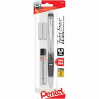 Portemine Twist-Erase CLICK Pentel - Lead 0,5 mm - Fin Pointe - Barrel clair, Couleurs de couverture assorties - 2 / emballage