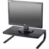 Dujia Ergonomic Design Plastic&Steel Laptop/Monitor Stand Riser - Desk - Plastic, Steel - Black - For Notebook, Monitor, Office, Flat Panel - Ergonomic, Rubber Feet, Comfortable, Cable Management