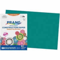 Pacon® SunWorks Construction Paper - School, Project, Craft Project, Art Project - 12" (304.80 mm) x 18" (457.20 mm) - Textured Finish - Turquoise - Paper, Groundwood - 50 / Pack