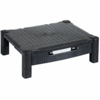 Élévateur de bureau multiusage LZ-302 Hauteur réglable Dujia - Plastique, Polystyrènes chocs (PSC) - Noir - Pour Moniteur, Ordinateur Portable, Imprimante, Télécopieur, Papier, Dossier, Fournitures - Robuste, Confortable, Ergonomique