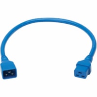 Tripp Lite by Eaton P036-002-ABL Power Extension Cord - For Server Chassis, Server, Router, Network Device, UPS, PDU, Network Switch - 12 Gauge - 250 V AC / 20 A - Blue - 2 ft (0.61 m) Cord Length - IEC 60320 C20 / IEC 60320 C19 - North America