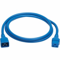 Tripp Lite by Eaton P036-006-ABL Power Extension Cord - For Server Chassis, Server, Router, Network Device, UPS, PDU, Network Switch - 12 Gauge - 250 V AC / 20 A - Blue - 6 ft (1.83 m) Cord Length - IEC 60320 C20 / IEC 60320 C19 - North America