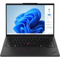 Lenovo ThinkPad T14 Gen 5 21ML008NCA 14" (355.60 mm) Touchscreen Notebook - WUXGA - Intel Core Ultra 7 165U - vPro Technology - 32 GB - 512 GB SSD - French Keyboard - Black - Intel Chip - 1920 x 1200 - Windows 11 Pro - Intel - Eyesafe, In-plane Switching (IPS) Technology - Front Camera/Webcam - IEEE