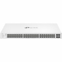 TP-Link Festa FS352GP 52-Port Gigabit Smart Switch with 48-Port PoE+ - 52 Ports - Manageable - Gigabit Ethernet - 10/100/1000Base-T, 1000Base-X - 2 Layer Supported - 4 SFP Slots - 472.61 W Power Consumption - 384 W PoE Budget - Twisted Pair, Optical Fiber - PoE Ports - Rack-mountable, Standalone