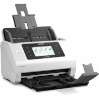 Epson EdgeLink DS-800WN ADF Scanner - 600 dpi Optical - 24-bit Color - 24-bit Grayscale - 50 ppm (Mono) - 50 ppm (Color) - Color Scan - PC Free Scanning - Duplex Scanning - Letter, Embossed Card, Business Card, Plastic Card, ID Card - Wireless LAN - USB