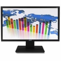 Moniteur LCD V206Q A 20 po Classe - 16:9 - Noir Acer - 19,5 po Visible - 200 cd/m² - 6 ms - HDMI - VGA