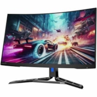 Lenovo Legion R32qc-30 32" Class WQHD Curved Screen Gaming LED Monitor - 16:9 - Raven Black - 31.5" Viewable - Vertical Alignment (VA) - WLED Backlight - 2560 x 1440 - 16.7 Million Colors - Adaptive Sync/FreeSync - 350 cd/m² - 0.50 ms - 180 Hz Refresh Rate - Speakers - HDMI - DisplayPort
