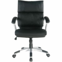 TygerClaw Mid Back Mesh Office Chair - Mesh Back - Mid Back - 5-star Base - Black - Polyester - Armrest