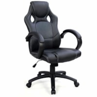 TygerClaw High Back Mesh Office Chair - Mesh Back - High Back - 5-star Base - Black - Polyester - Armrest