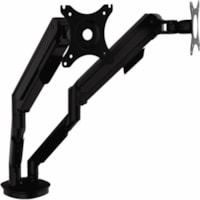 TygerClaw Desk Mount for Monitor - Black - 2 Display(s) Supported - 17" to 30" Screen Support - 19 lb (8618.26 g) Load Capacity