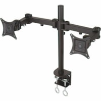 TygerClaw Desk Mount for Monitor - Black - 2 Display(s) Supported - 13" to 27" Screen Support