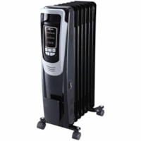 Ecohouzng Oil Filled Radiator Heater with Safety Protection - Oil Filled - Fuel - 3 x Heat Settings - Remote Control - Room