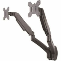 TygerClaw Mounting Arm for Monitor - Black - 2 Display(s) Supported - 13" to 23" Screen Support - 30 lb (13607.77 g) Load Capacity