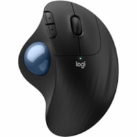 Souris ERGO M575S - Bluetooth - Optique - 5 Bouton(s) - Noir, Bleu Logitech - Optique - Sans fil - 32,81 pi (10000 mm) - Bluetooth - 2,40 GHz - Noir, Bleu - 2000 dpi - Boule de commande, Roulettes avec frein - 5 Bouton(s) - 1 x AA Batterie prise en charge