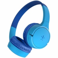 Casque SOUNDFORM Mini Câblé / Sans fil Supra-auriculaire, Sur tête Stéréo - Bleu Belkin - Stéréo - Mini-phone (3.5mm) - Câblé / Sans fil - Bluetooth - Supra-auriculaire, Sur tête - Binaural - Circumaural - 4 pi Câble - Bleu