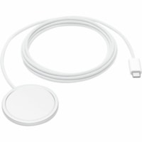 Apple Induction Charger - For iPhone, Qi-enabled Device, Qi2-enabled Device, AirPod - Input connectors: USB - MagSafe Technology, Fast Charging, Magnetic Alignment