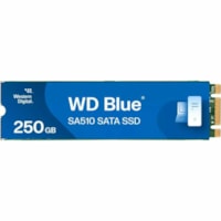 Disque SSD Blue SA510 WDS250G3B0B-00AXS0 250 Go - M.2 2280 Interne - SATA (SATA/600) WD - Ordinateur de bureau, Notebook Appareil compatible - 500 To TBW