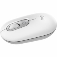 Logitech POP Mouse - Wireless - 32.81 ft (10000 mm) - Bluetooth - Off White - Scroll Wheel - 4 Button(s) - 1 x AA Battery Supported