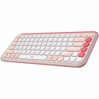 Logitech POP Icon Keys Keyboard - Wireless Connectivity - Bluetooth - 32.81 ft (10000 mm) - USB Interface Easy-Switch, Power Switch Hot Key(s) - ChromeOS, Windows 10, Windows 11, Mac OS X 12.0 Monterey, Linux, Android 12, iOS 15, iPadOS 15 - PC, Mac - Recycled Plastic - AAA Battery Size Supported - 