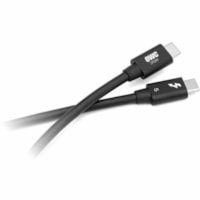 OWC 0.3M (11.8") OWC Thunderbolt 5 (USB-C) Cable Black - 11.8" Thunderbolt 5 Data Transfer Cable for USB Device, MAC, iPad, PC, Chromebook, Dock, Display, External GPU, Notebook, Computer, MacBook Pro, ... - First End: 1 x Thunderbolt 5 - Male - Second End: 1 x Thunderbolt 5 - Male - 120 Gbit/s - Bl