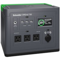 Schneider Electric Multipurpose Power Source - 9.84" (249.94 mm) Height x 7.87" (199.90 mm) Width x 8.03" (203.96 mm) Depth - 1 Piece - Black, Green - Plastic