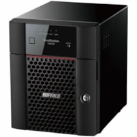 BUFFALO TeraStation 3430DN 4-Bay Desktop NAS 32TB (4x8TB) HDD Included 2.5GBE iSCSI TAA Compliant - Annapurna Labs Alpine AL524 Quad-core (4 Core) 2 GHz - 4 x HDD Supported - 4 x HDD Installed - 32 TB Installed HDD Capacity - 2 GB RAM DDR4 SDRAM - RAID Supported - 0, 1, 5, 6, 10, JBOD RAID Levels - 