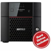 BUFFALO TeraStation 3230DN 2-Bay Desktop NAS 16TB (2x8TB) HDD Included 2.5GBE iSCSI TAA Compliant - Annapurna Labs Alpine AL524 Quad-core (4 Core) 2 GHz - 2 x HDD Supported - 2 x HDD Installed - 16 TB Installed HDD Capacity - 2 GB RAM DDR4 SDRAM - RAID Supported - 0, 1, 10, JBOD RAID Levels - 2 x To