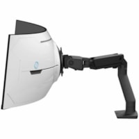 Ergotron Mounting Arm for Monitor, Curved Screen Display - Black - 57" (1447.80 mm) Screen Support - 37.50 lb (17009.71 g) Load Capacity - 75 x 75, 100 x 100 - VESA Mount Compatible