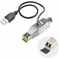 StarTech.com Gigabit Fiber to RJ45 Ethernet Media Converter Dongle, USB Powered, SMF/MMF, Single/Multimode Optical Fiber, Metal Housing - Gigabit fiber-RJ45 Ethernet media converter dongle; USB powered - Single/multimode optical fiber - 1Gbps/x1 LC Port/x1 RJ45/SMF 10km/MMF 800m - All-metal; IP20 ra