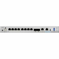 Cisco 1200 - Prévention contre les Intrusions - 8 Port - 10GBase-X, 10/100/1000Base-T - 10 Gigabit Ethernet - 15 Gbit/s Débit Pare-feu - TLS - 300 VPN - 8 x RJ-45 - 2 Total de connecteurs d'extension - 50 Hz, 60 Hz - Bureau, Compacte, Montable en rack, Fixation au mur